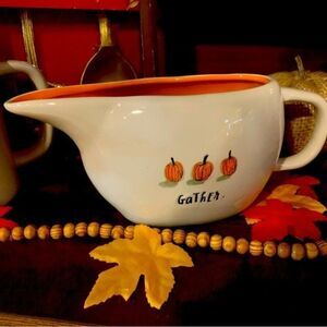 Rae Dunn Pumpkin Pour Creamer Gather (Gravy Boat)